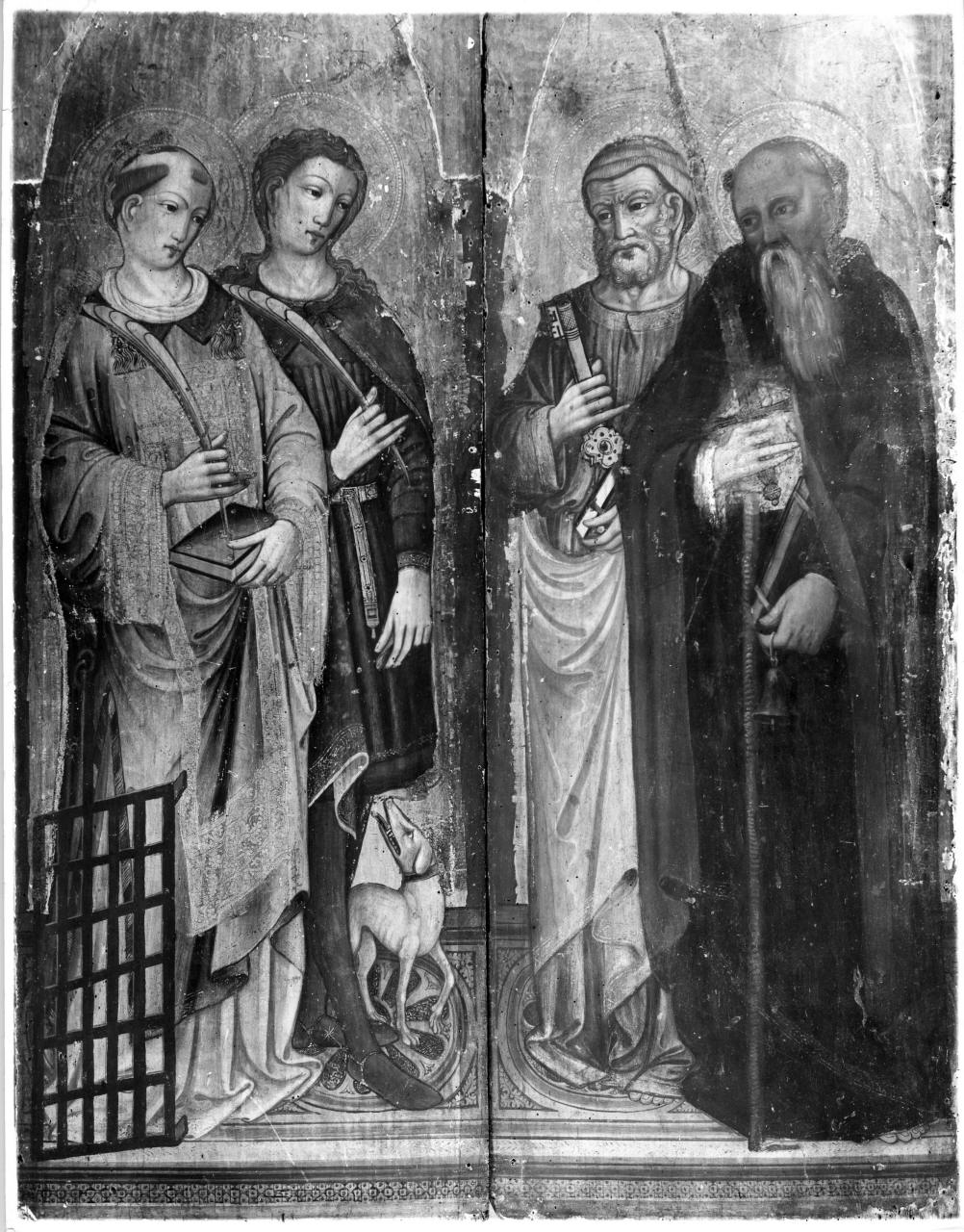 San Pietro e San Paolo (scomparto di polittico) di Maestro di Signa (terzo quarto sec. XV)