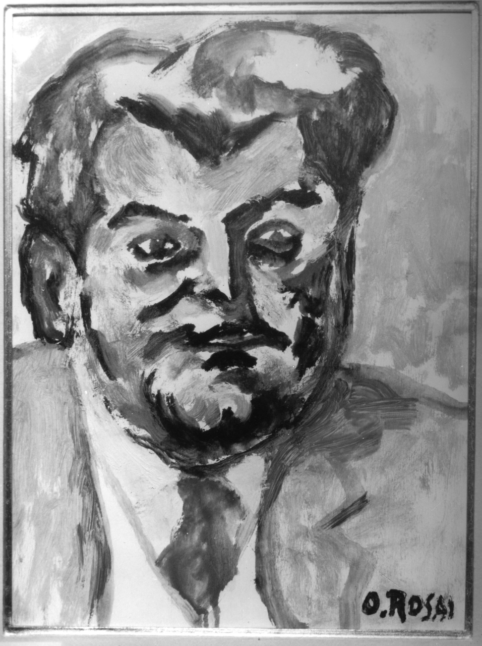 Giuliano Betti - Fotografo d'arte, ritratto di Giuliano Betti (dipinto) di Rosai Ottone (sec. XX)