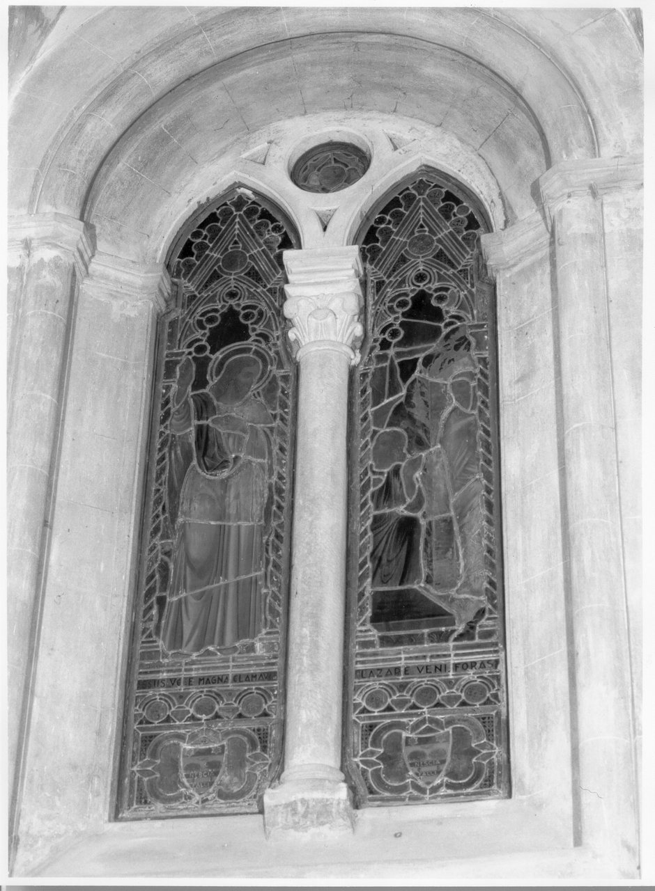 resurrezione di Lazzaro (vetrata) di Fanfani Rodolfo (sec. XX)