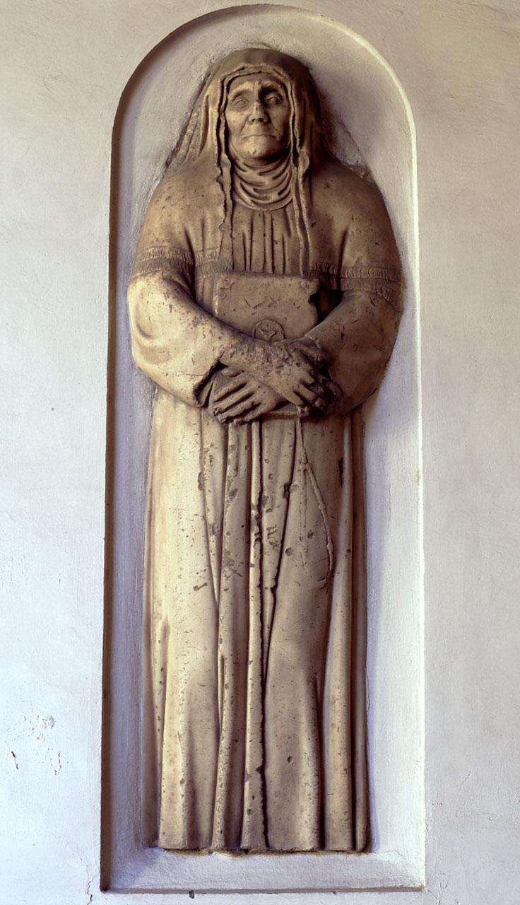 effige di Monna Tessa (lastra tombale) - produzione fiorentina (sec. XIV)