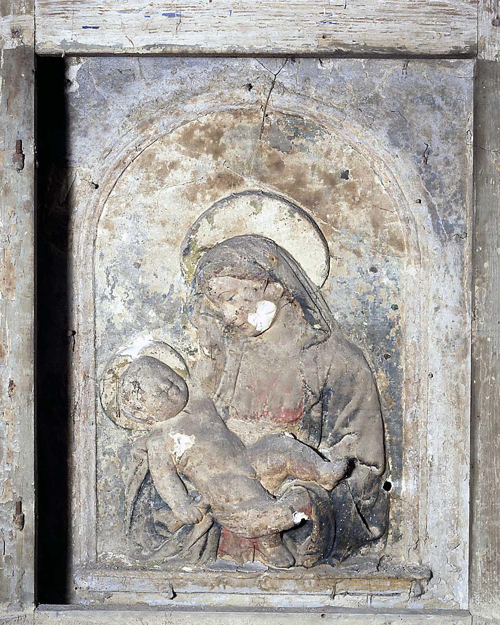 Madonna con Bambino (rilievo) - produzione fiorentina (seconda metà sec. XV)