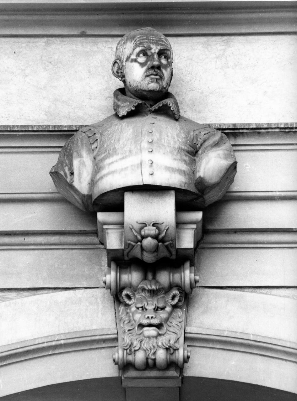 busto ritratto di Bernardo Buontalenti (rilievo) di Moschi Mario (sec. XX)