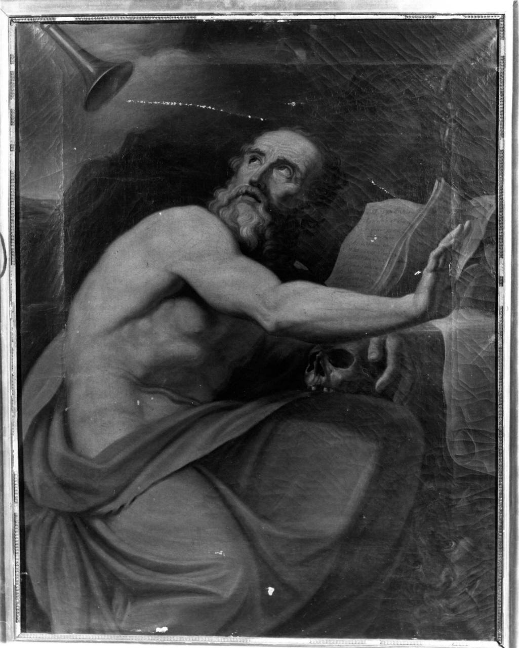 San Girolamo ha la visione degli angeli che suonano le trombe del Giudizio (dipinto) - ambito fiorentino (sec. XVIII)