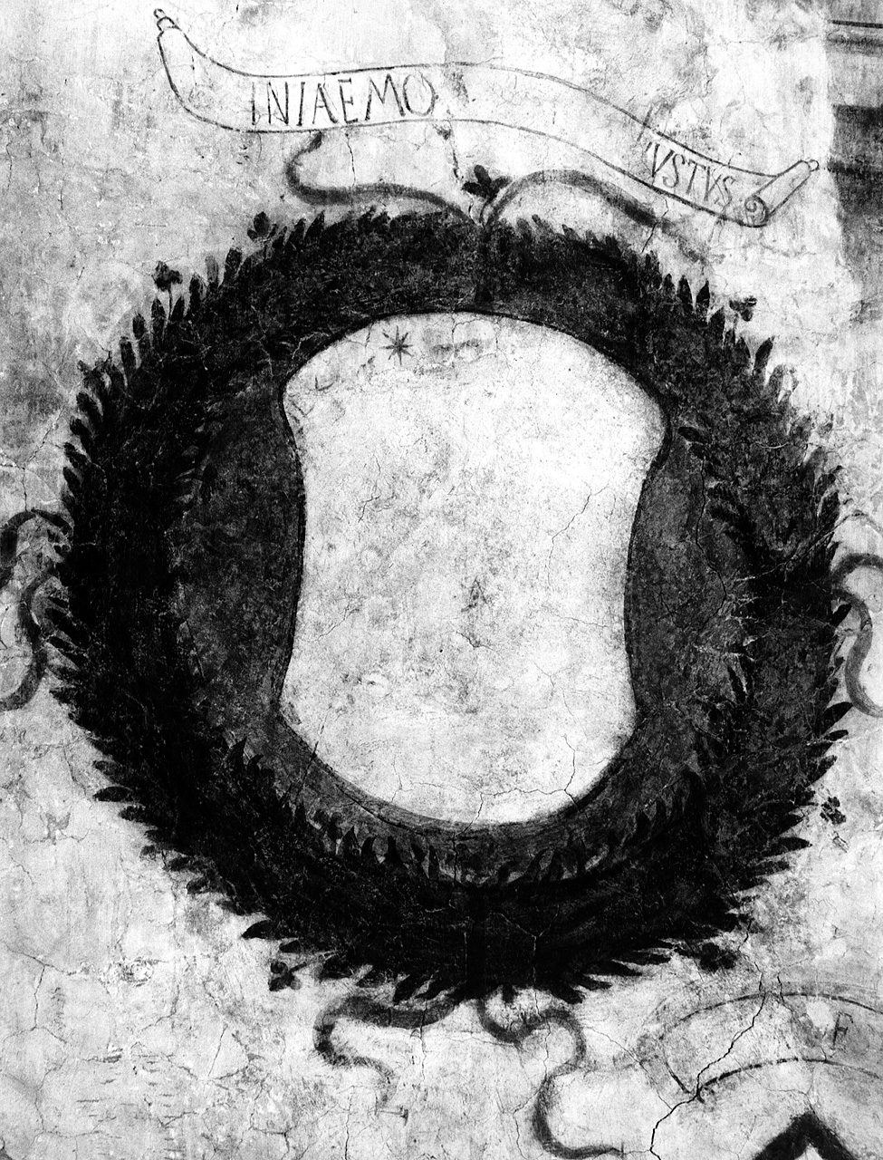 stemma in clipeo laureato (dipinto) - ambito toscano (prima metà sec. XVI)