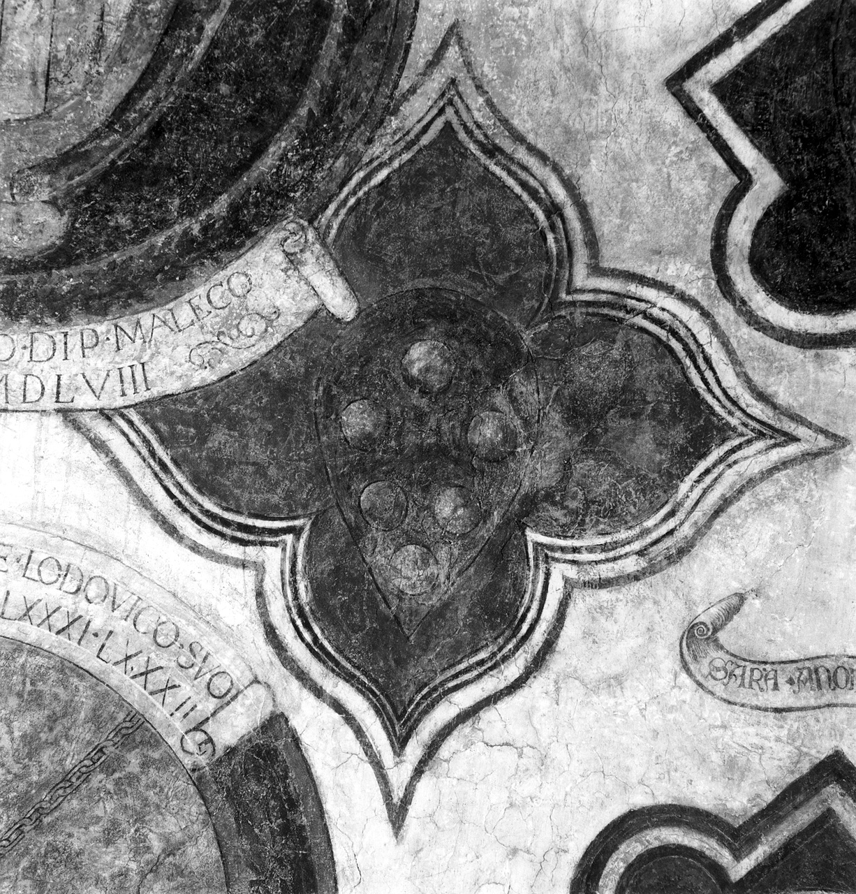 stemma gentilizio della famiglia Lamberti (dipinto) - ambito toscano (sec. XV)