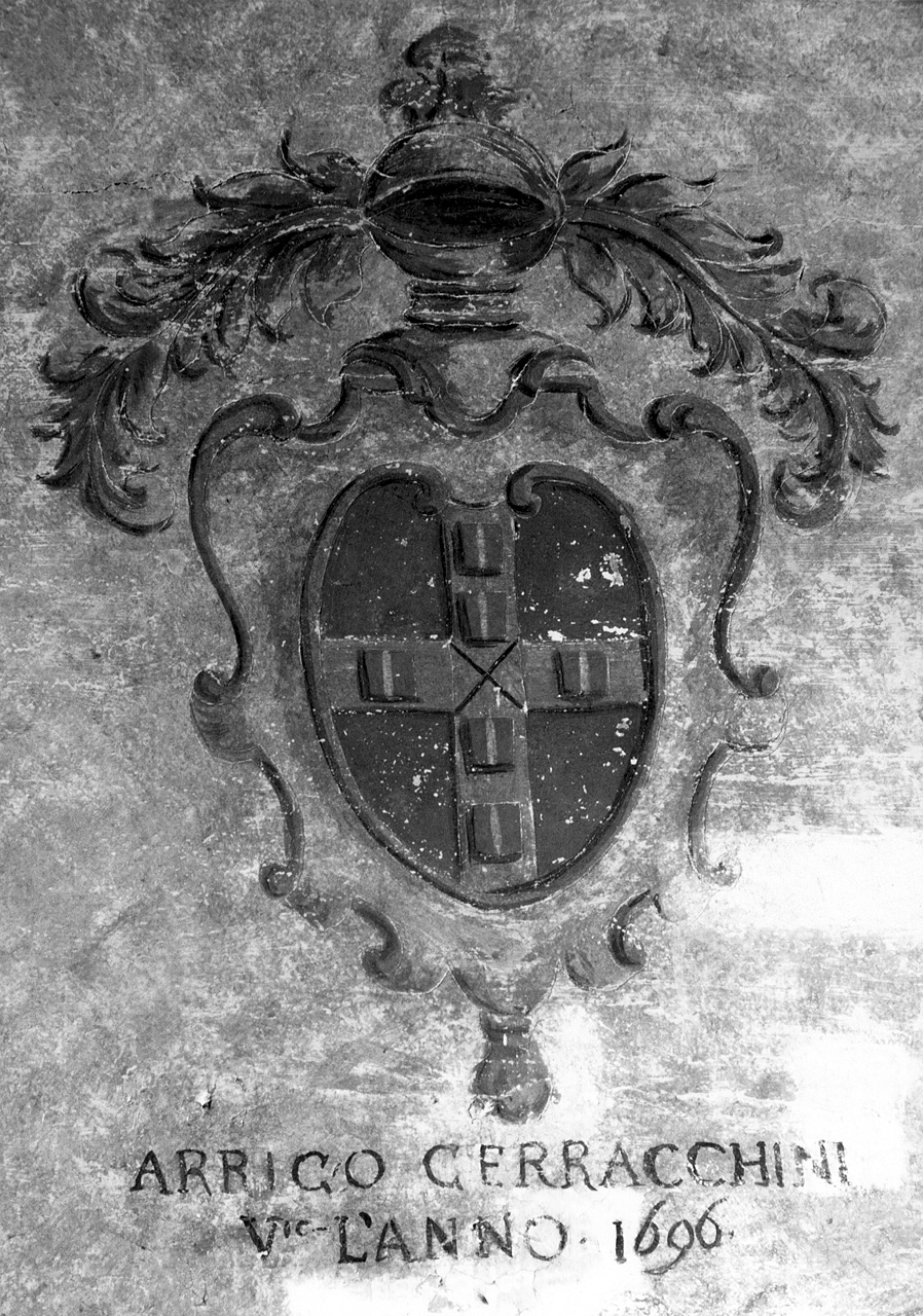 stemma gentilizio della famiglia Cerrachini (dipinto) - ambito toscano (sec. XVII)