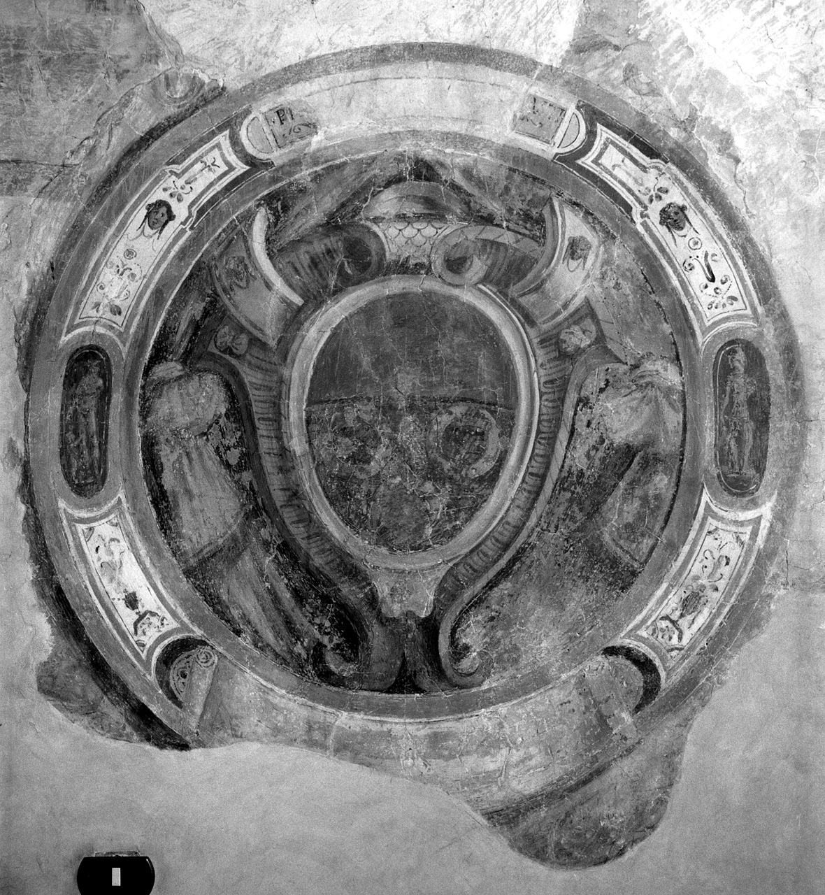 stemma gentilizio della famiglia Velluti (dipinto) - ambito toscano (sec. XVI)