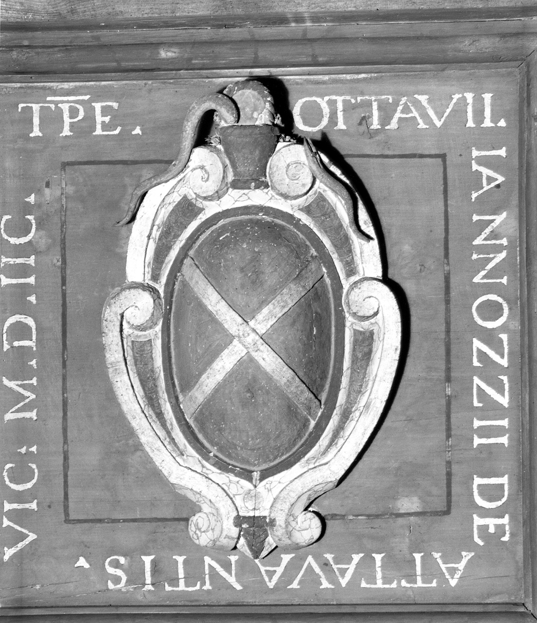stemma gentilizio della famiglia Attavanti (rilievo) - ambito toscano (sec. XVI)