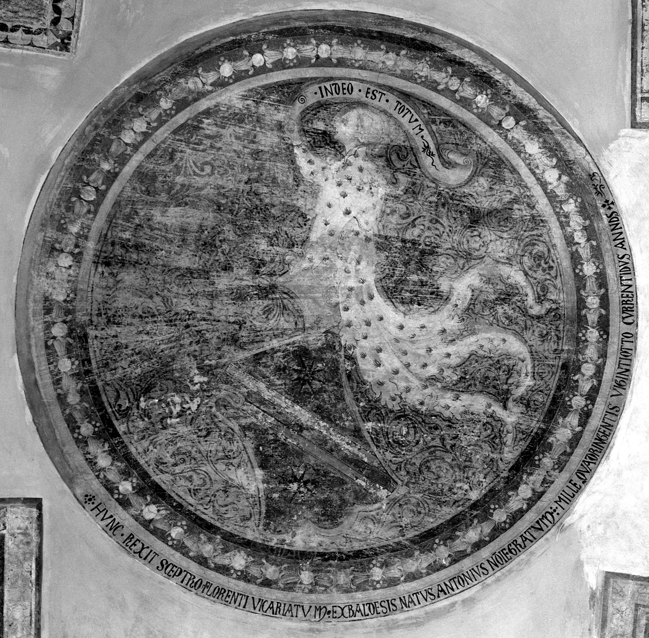 stemma gentilizio della famiglia Baldesi (dipinto) - ambito toscano (sec. XV)
