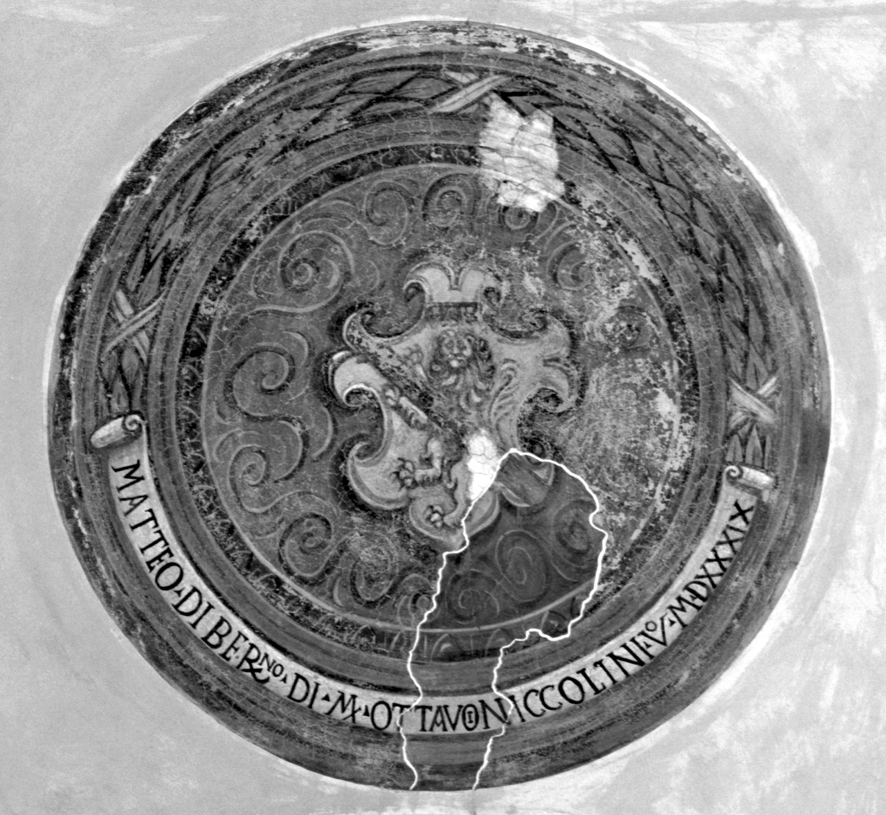 stemma gentilizio della famiglia Niccolini (dipinto) - ambito toscano (sec. XVI)