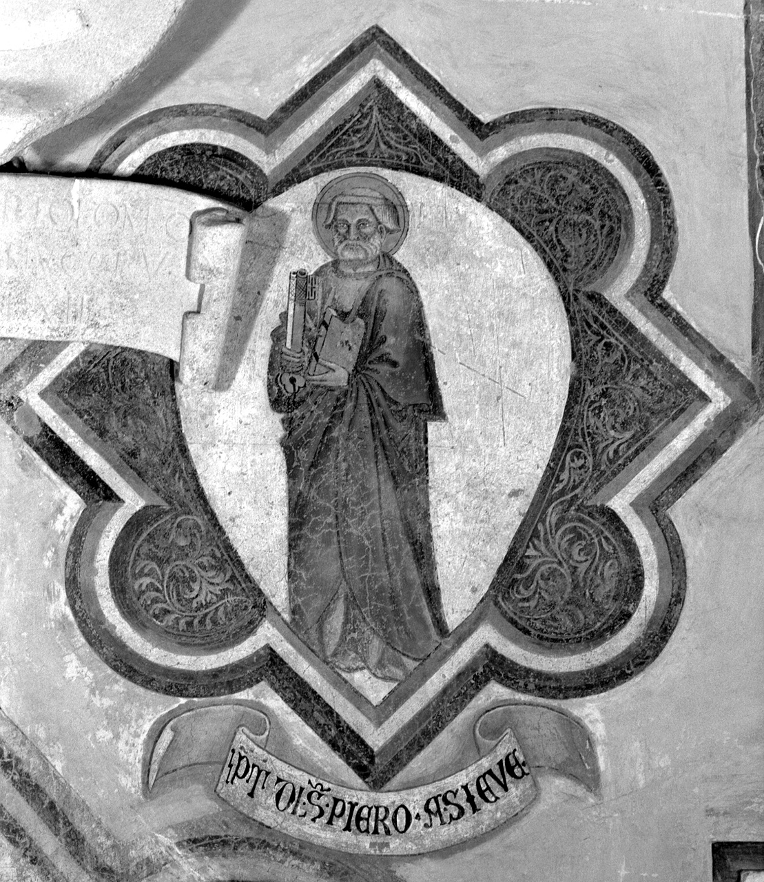 stemma della Podesteria di San Piero a Sieve (dipinto) - ambito toscano (secondo quarto sec. XV)