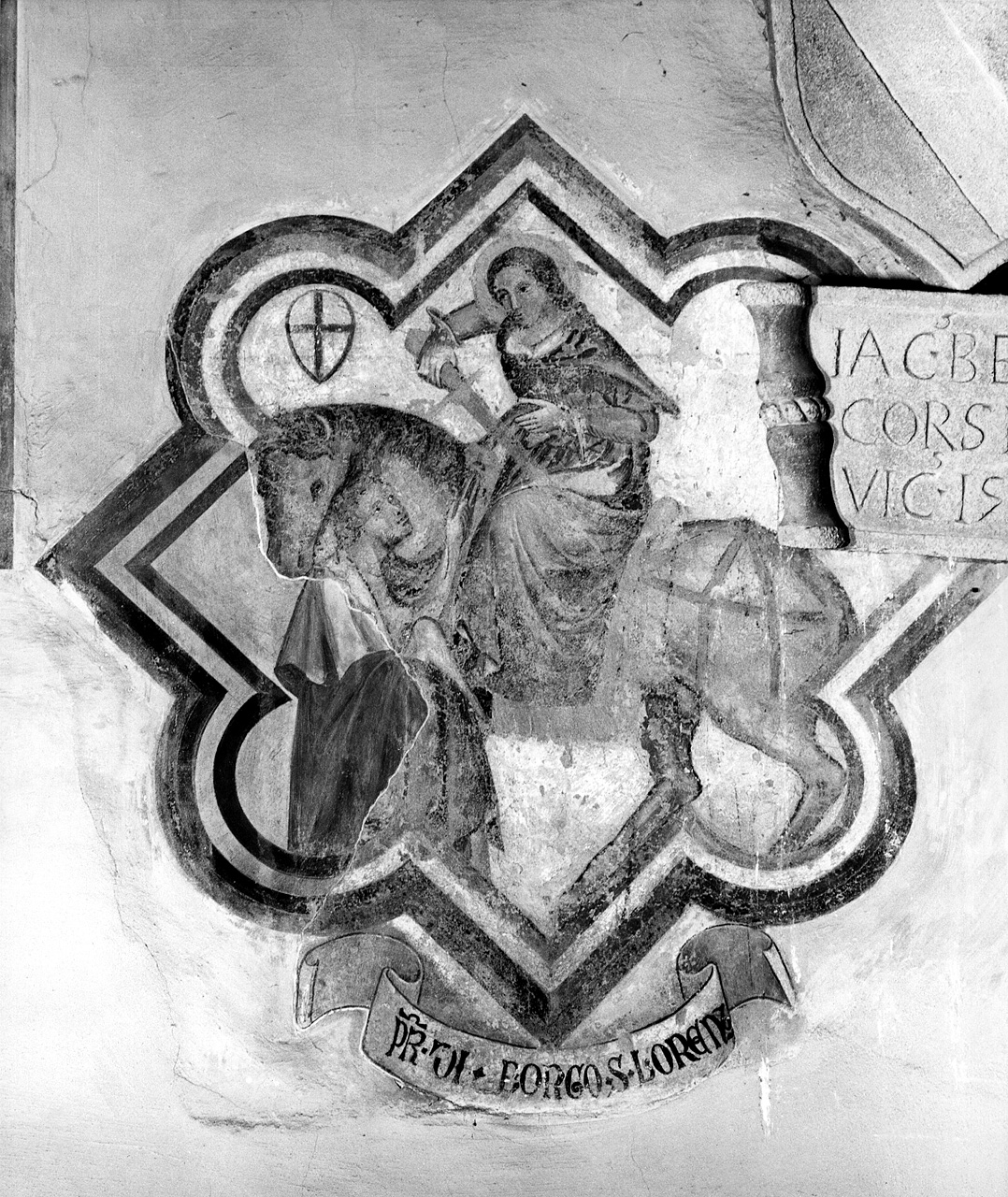 stemma della Podesteria di Borgo San Lorenzo (dipinto) - ambito toscano (secondo quarto sec. XV)