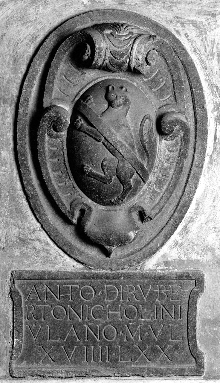 stemma gentilizio della famiglia Niccolini (rilievo) - ambito toscano (sec. XVI)