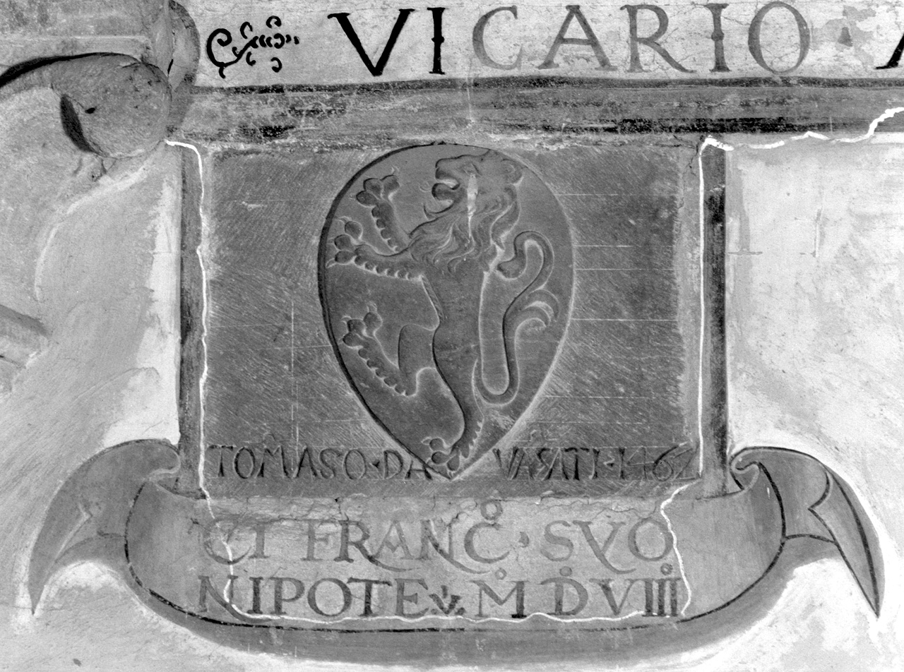 stemma gentilizio della famiglia Davanzati (rilievo) - ambito toscano (sec. XV)