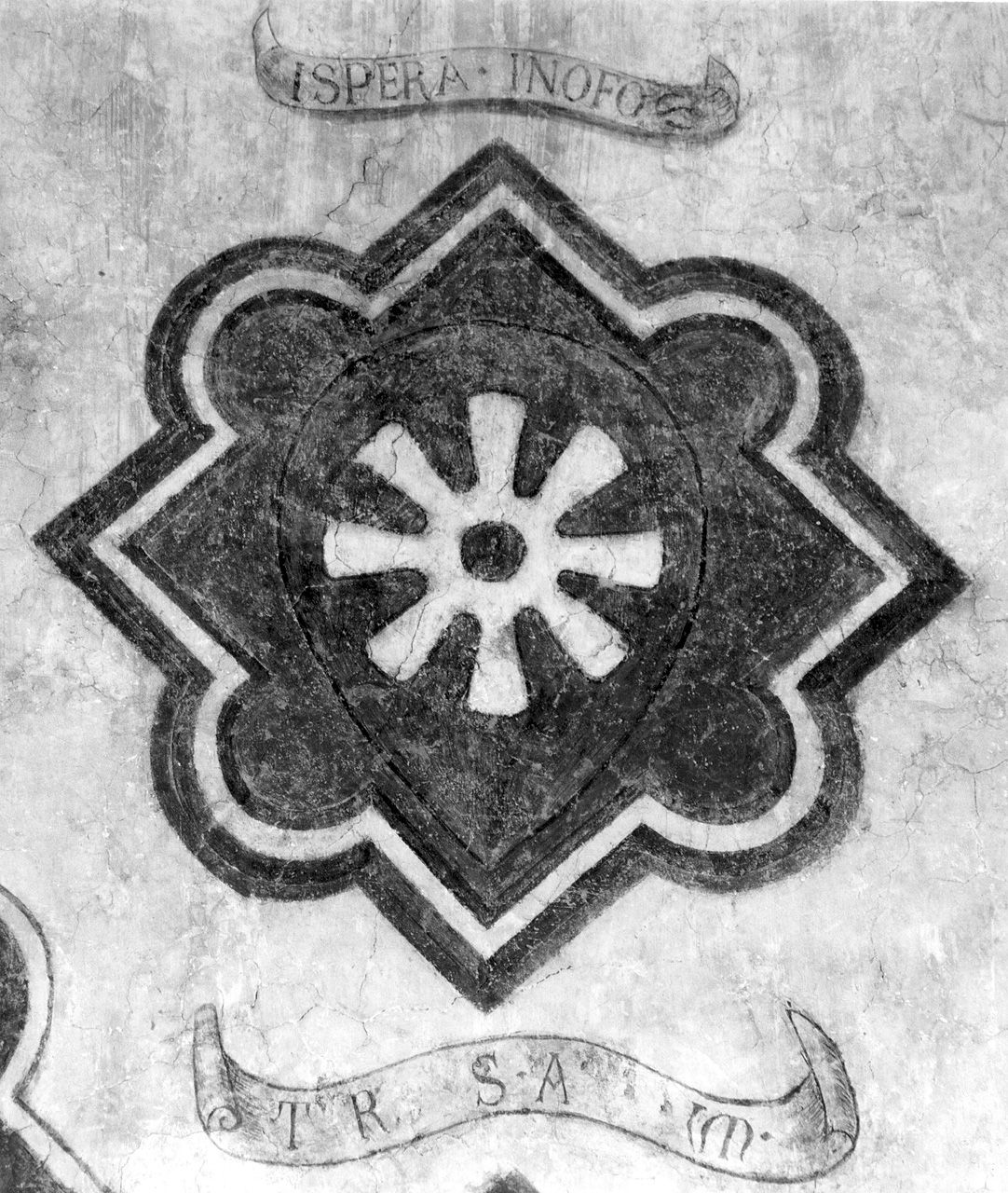 stemma gentilizio della famiglia Bonsi (dipinto) - ambito toscano (prima metà sec. XV)