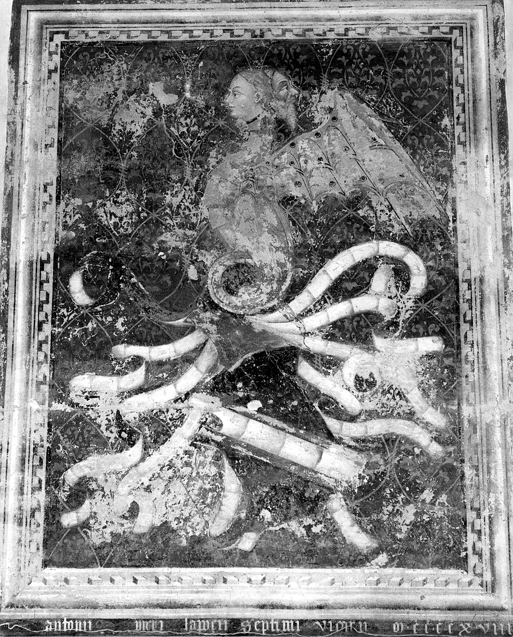 stemma gentilizio della famiglia Lappeggi (dipinto) - ambito toscano (sec. XV)