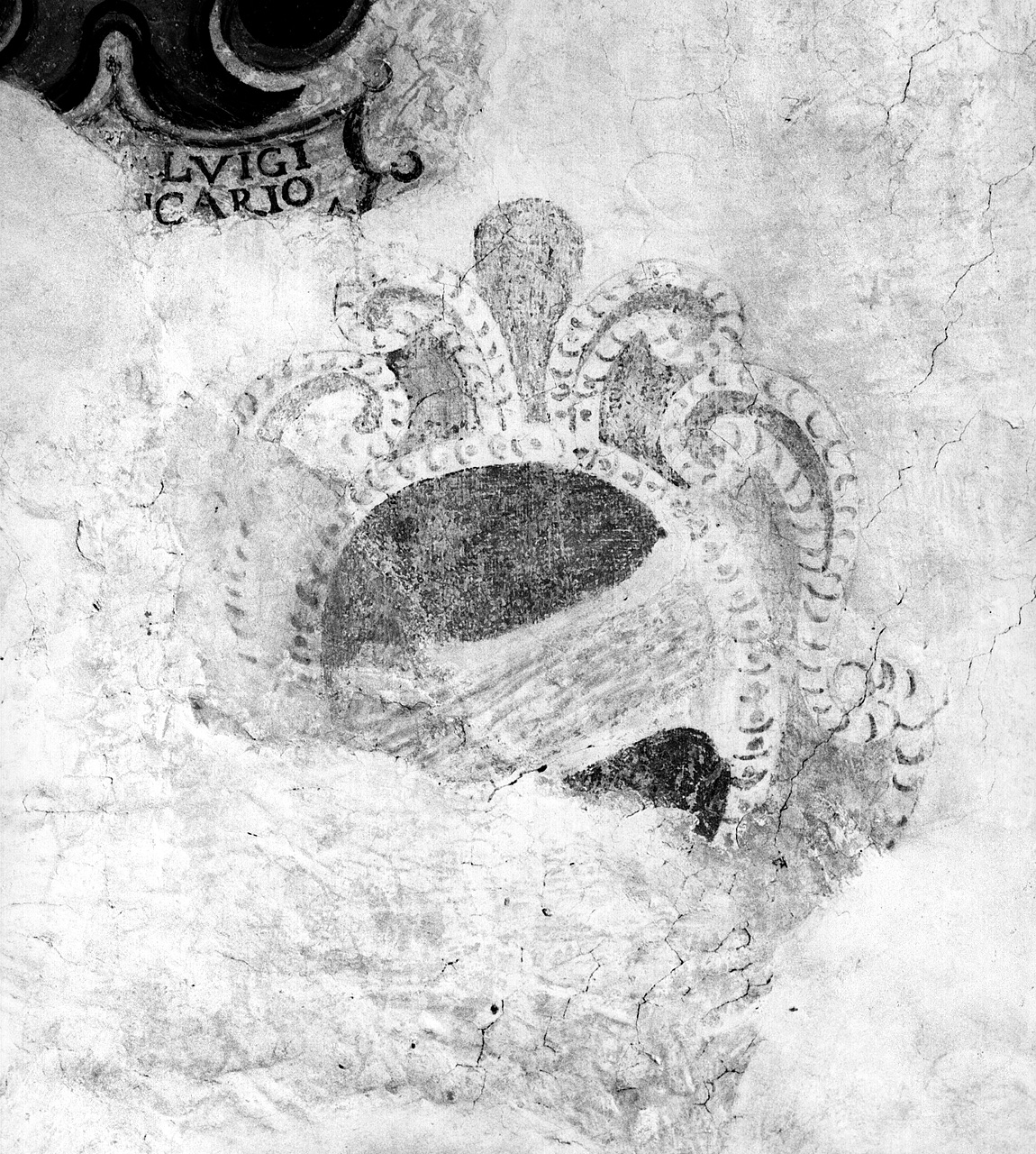 stemma (dipinto, frammento) - ambito toscano (seconda metà sec. XVII)