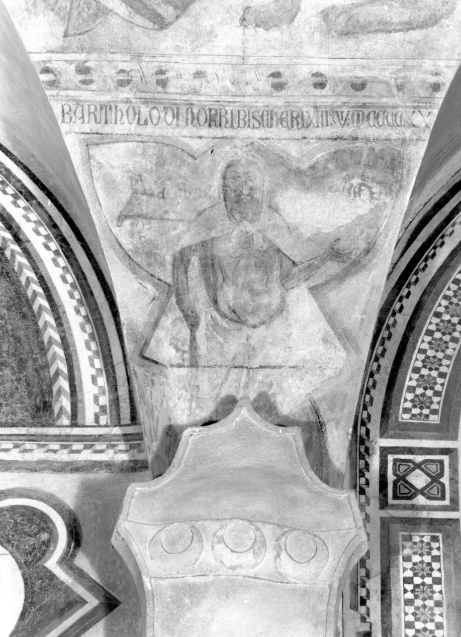 figura maschile allegorica (dipinto) - ambito toscano (sec. XV)