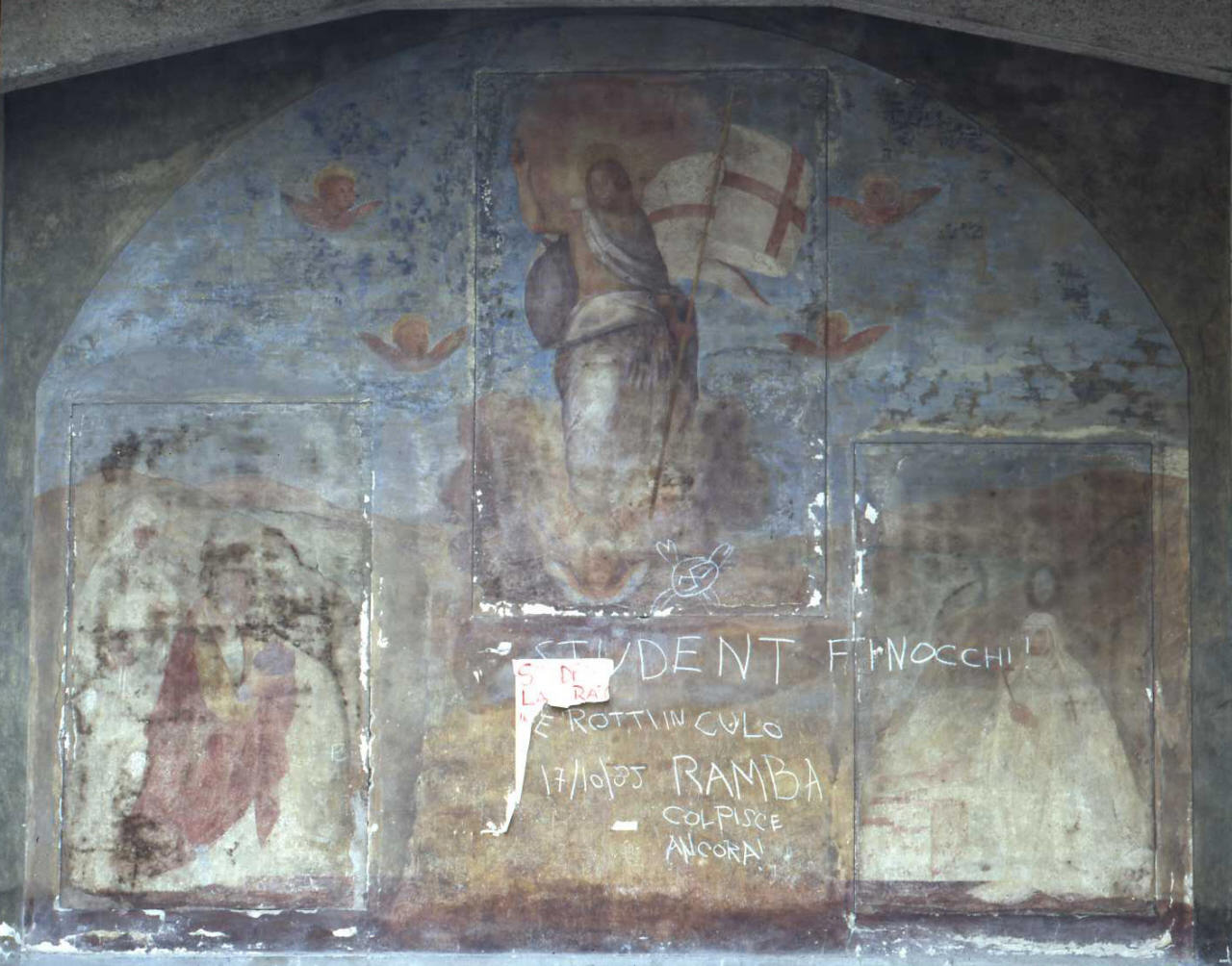 Cisto risorto e suor Domenica del Paradiso (dipinto) di Fei Alessandro detto Alessandro del Barbiere (ultimo quarto sec. XVI)