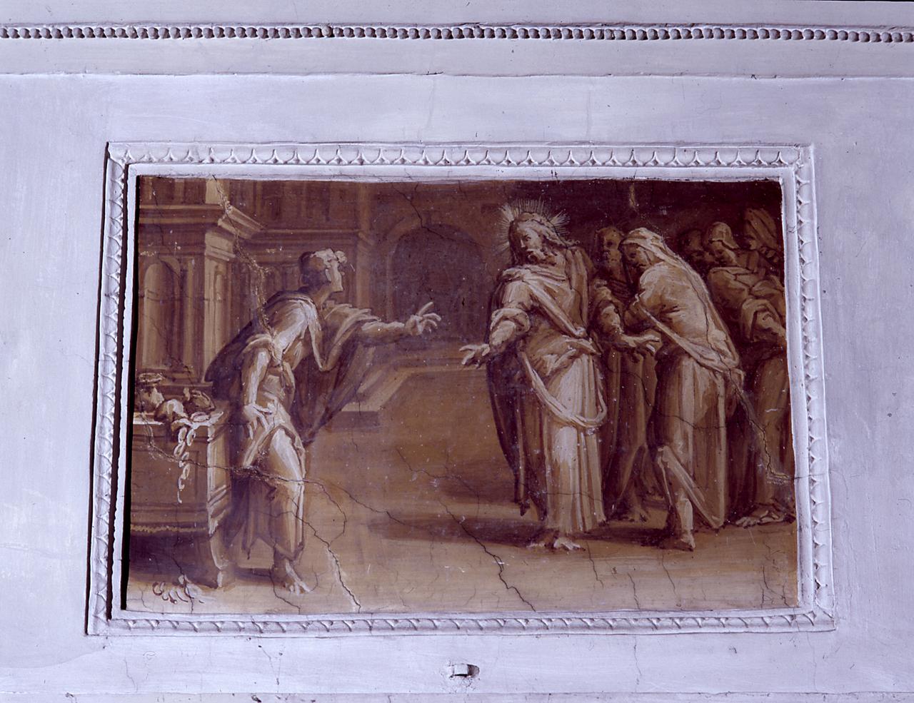 vocazione di San Matteo (dipinto) di Vasari Giorgio (scuola) (sec. XVI)