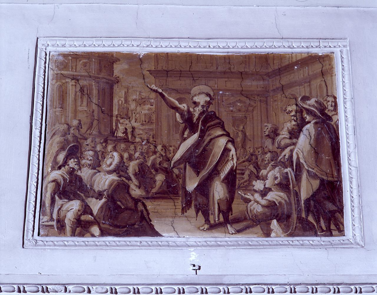 predica di San Luca (dipinto) di Vasari Giorgio (scuola) (sec. XVI)