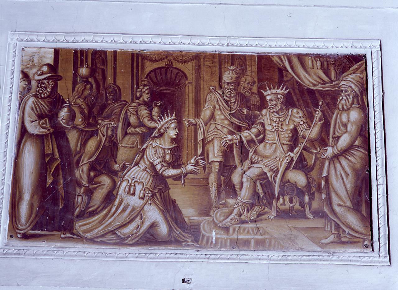 Salomone e la regina di Saba (dipinto) di Vasari Giorgio (scuola) (sec. XVI)