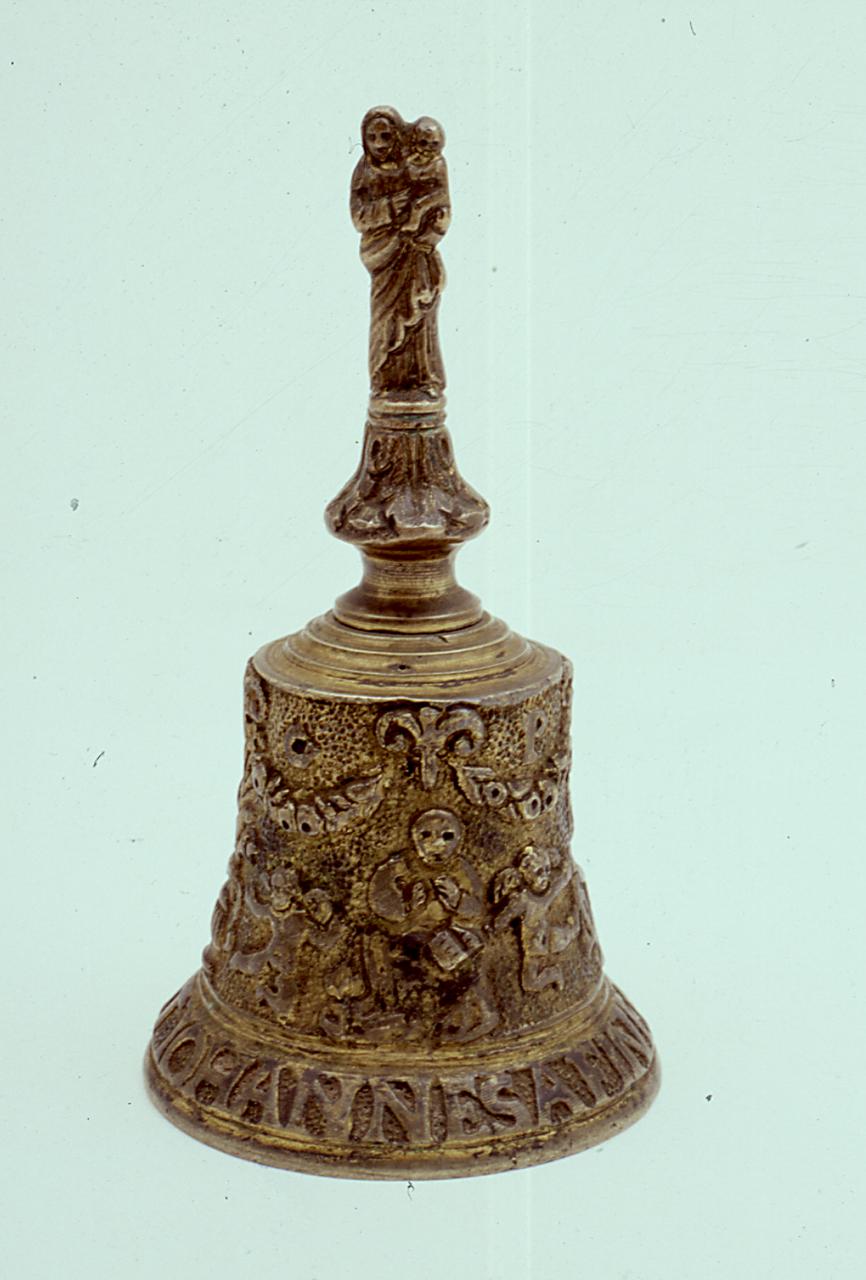 Madonna con Bambino, Annunciazione (campanello) di Van den Eynde Jan il Giovane (sec. XVI)