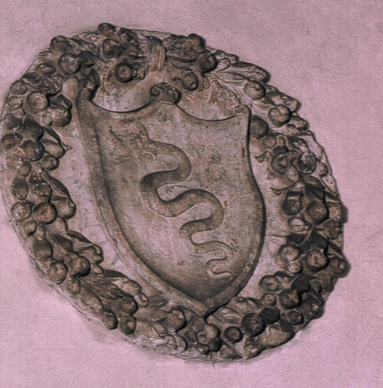 stemma gentilizio (rilievo) - produzione italiana (secc. XV/ XVI)
