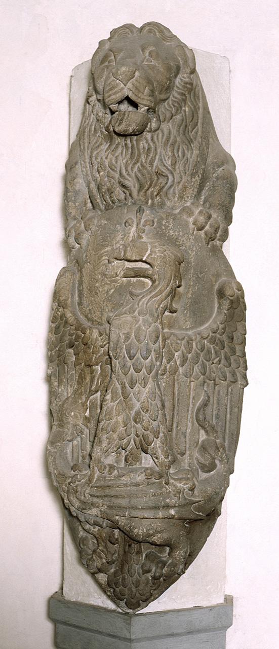 stemma (rilievo) - produzione toscana (secc. XIV/ XV)