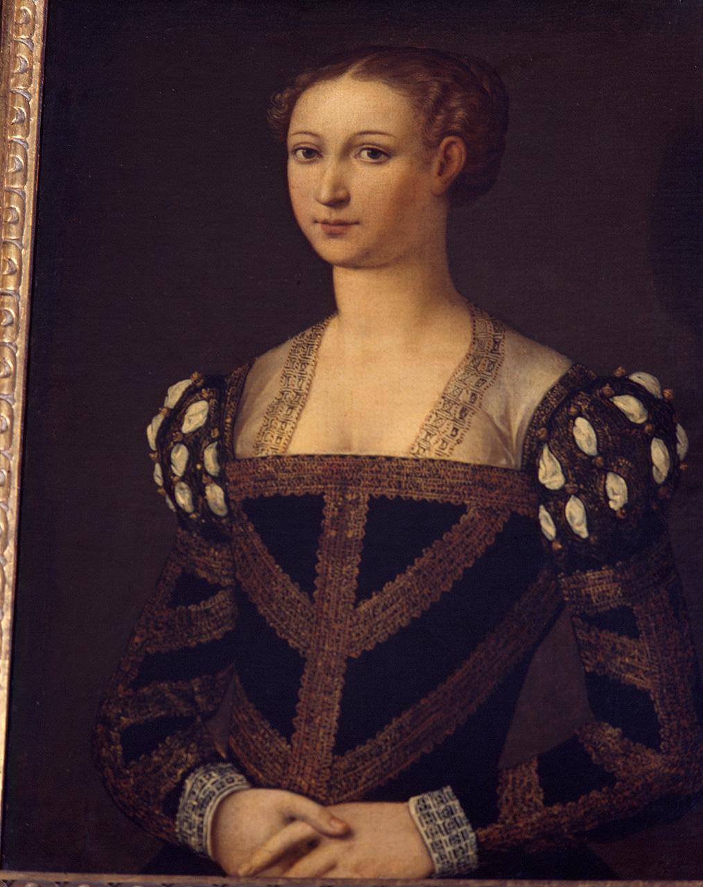 ritratto di donna (dipinto) - ambito veneziano (seconda metà sec. XVI)