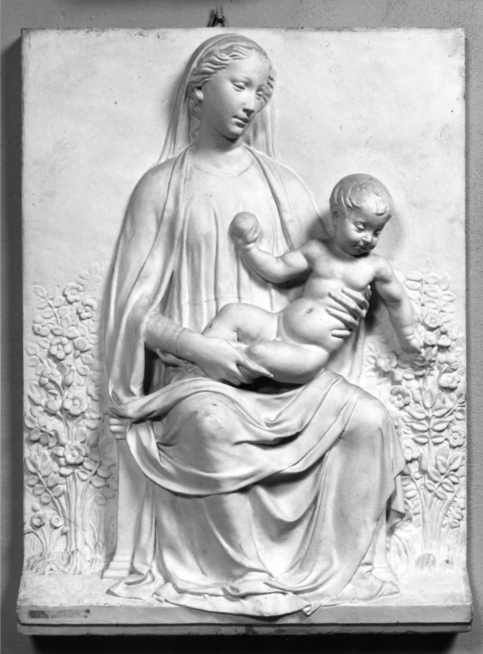 Madonna con Bambino nel roseto (calco) - ambito fiorentino (sec. XIX)