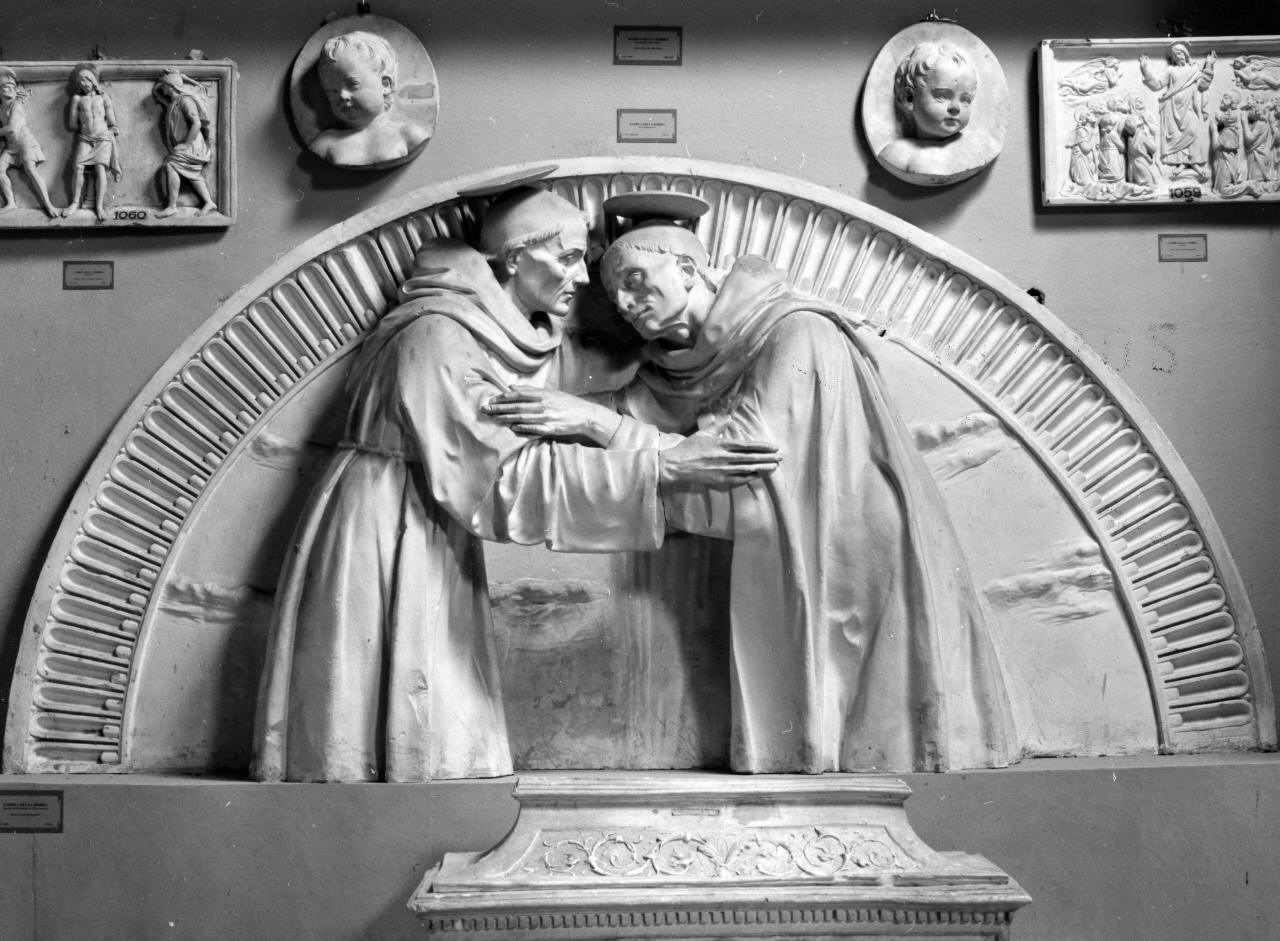 incontro tra San Francesco e San Domenico (calco) di Lelli Oronzio (sec. XIX)