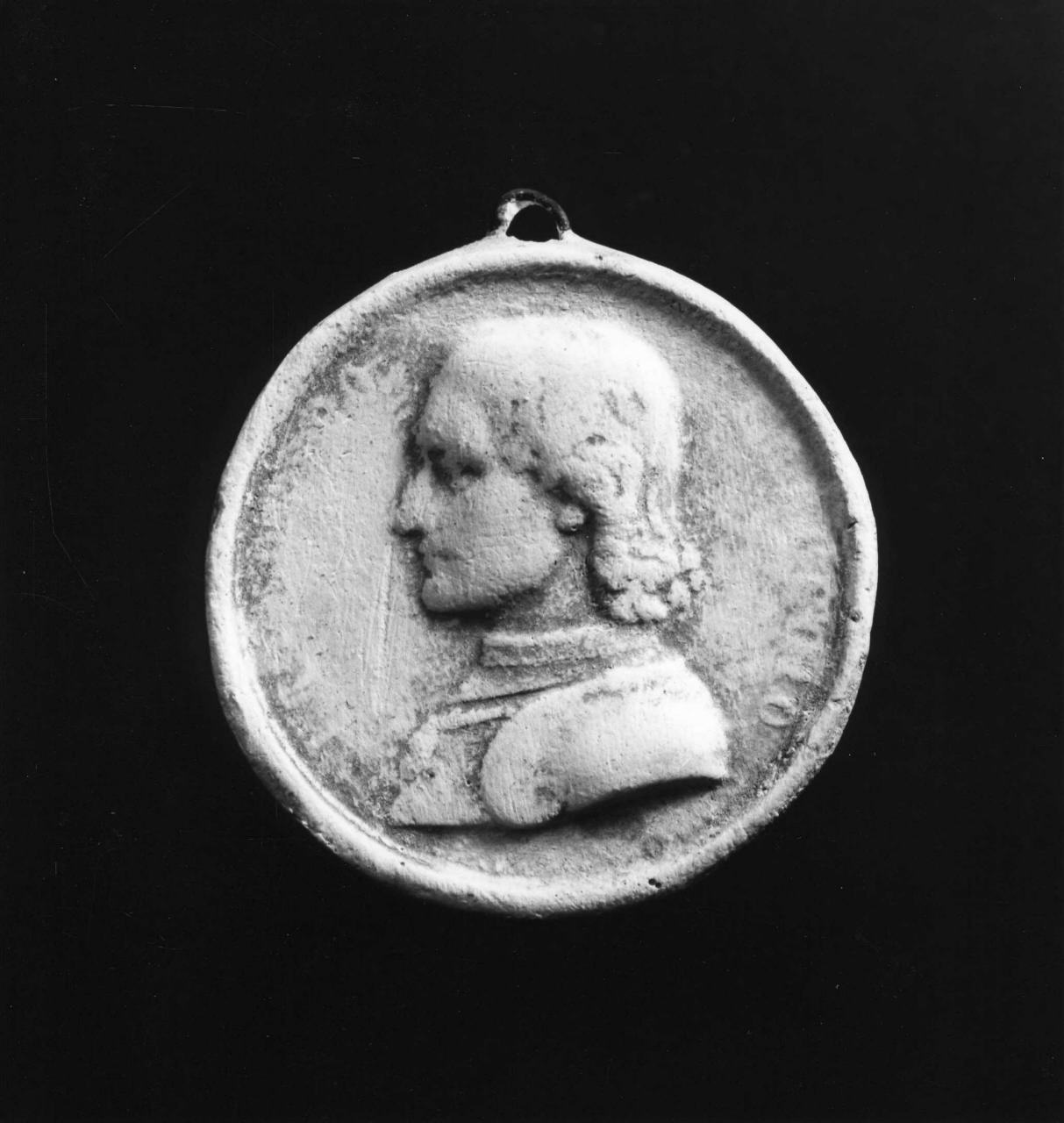 ritratto di Francesco Ferrucci (calco di medaglia) di Lelli Oronzio (bottega) (sec. XIX)