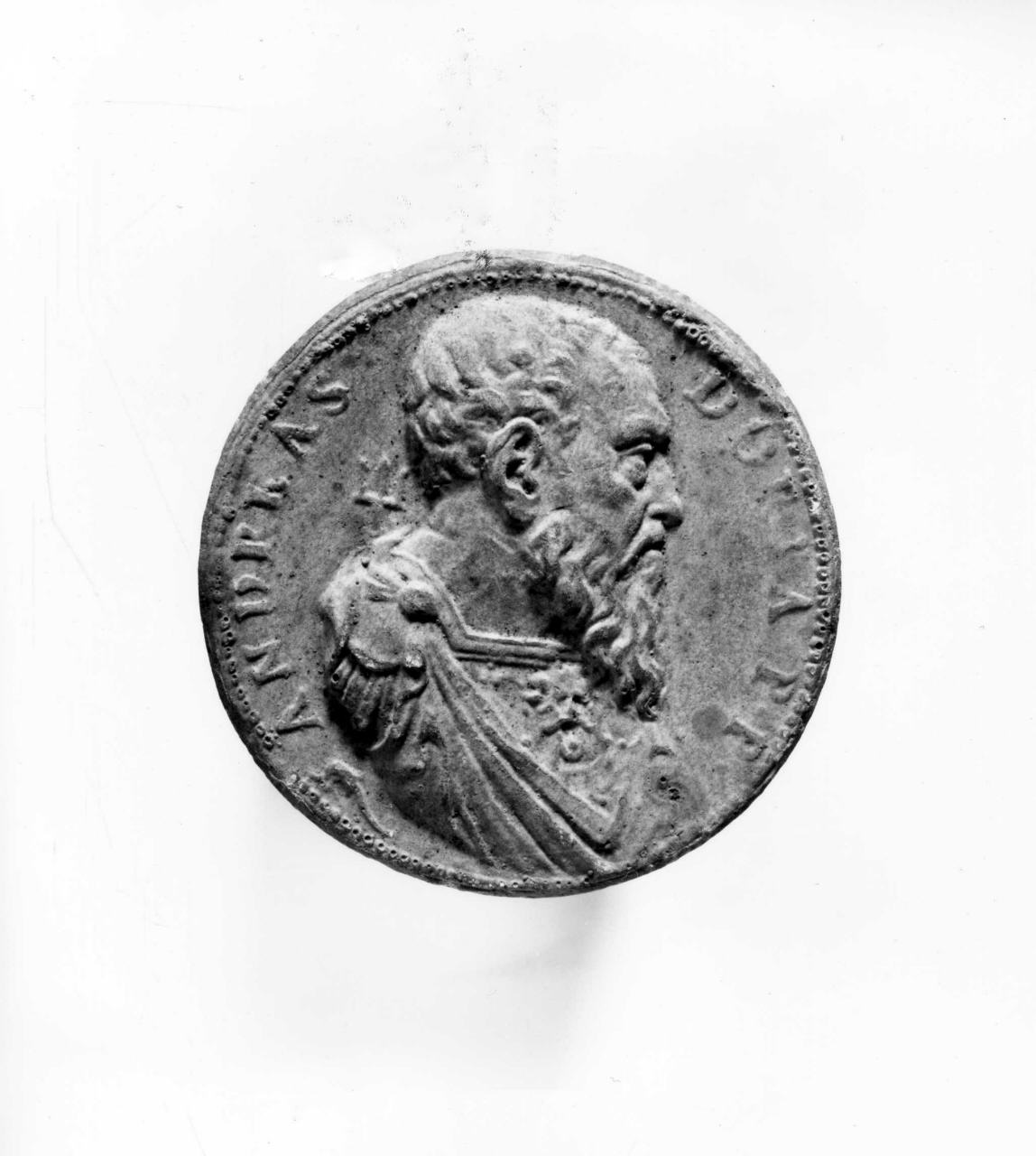 Andrea Doria come Nettuno (calco di medaglia) di Lelli Oronzio (bottega) (sec. XIX)