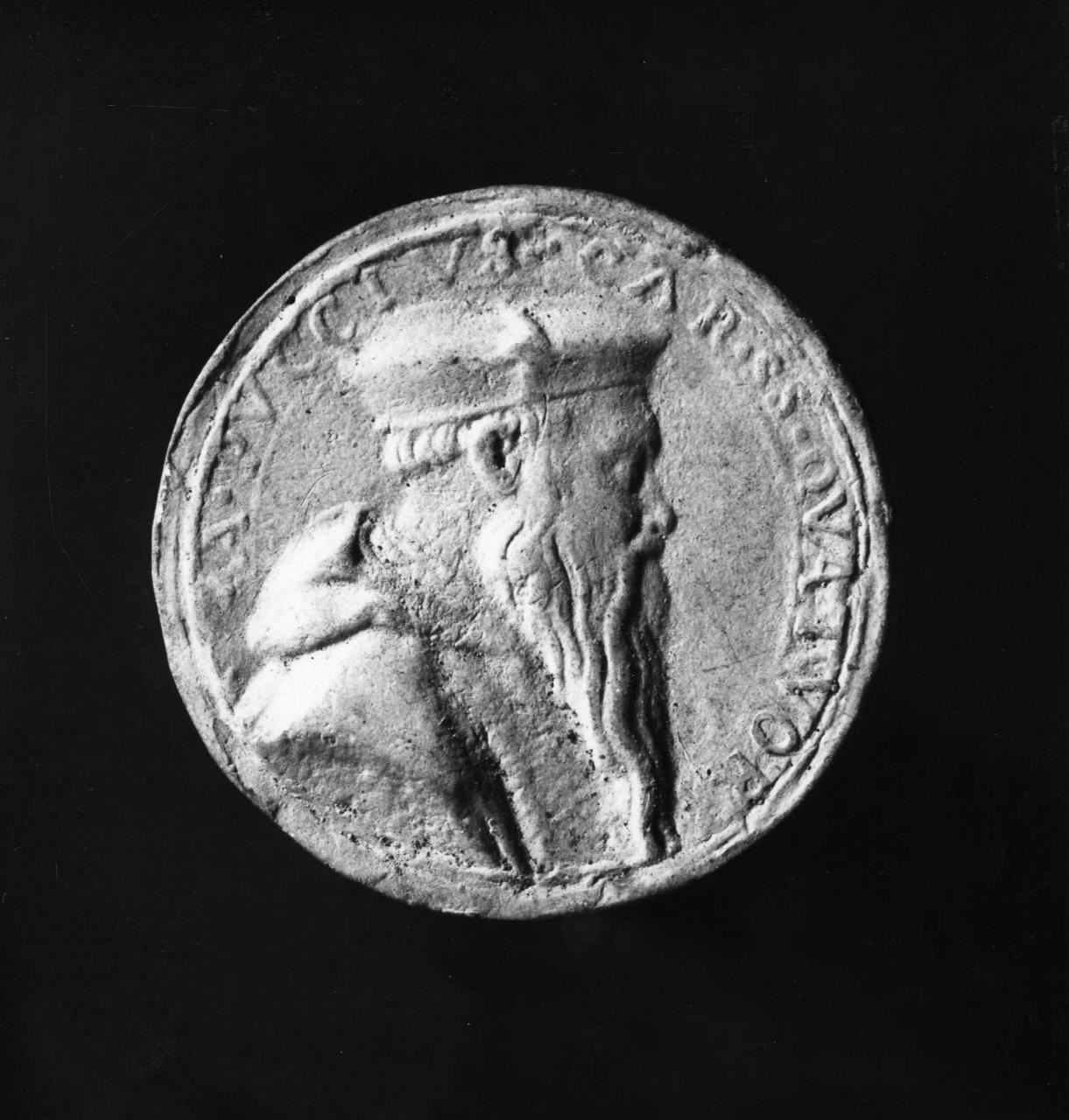 ritratto di Antonio Pucci (calco di medaglia) di Lelli Oronzio (bottega) (sec. XIX)
