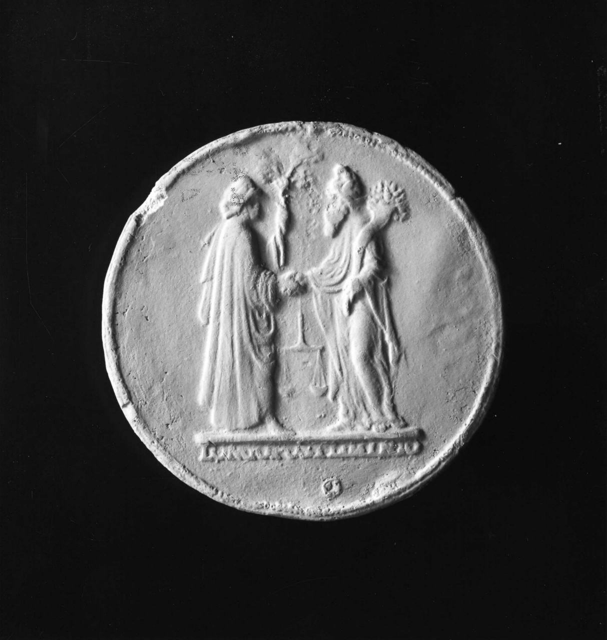 Pace e Abbondanza (calco di medaglia) di Lelli Oronzio (bottega) (sec. XIX)
