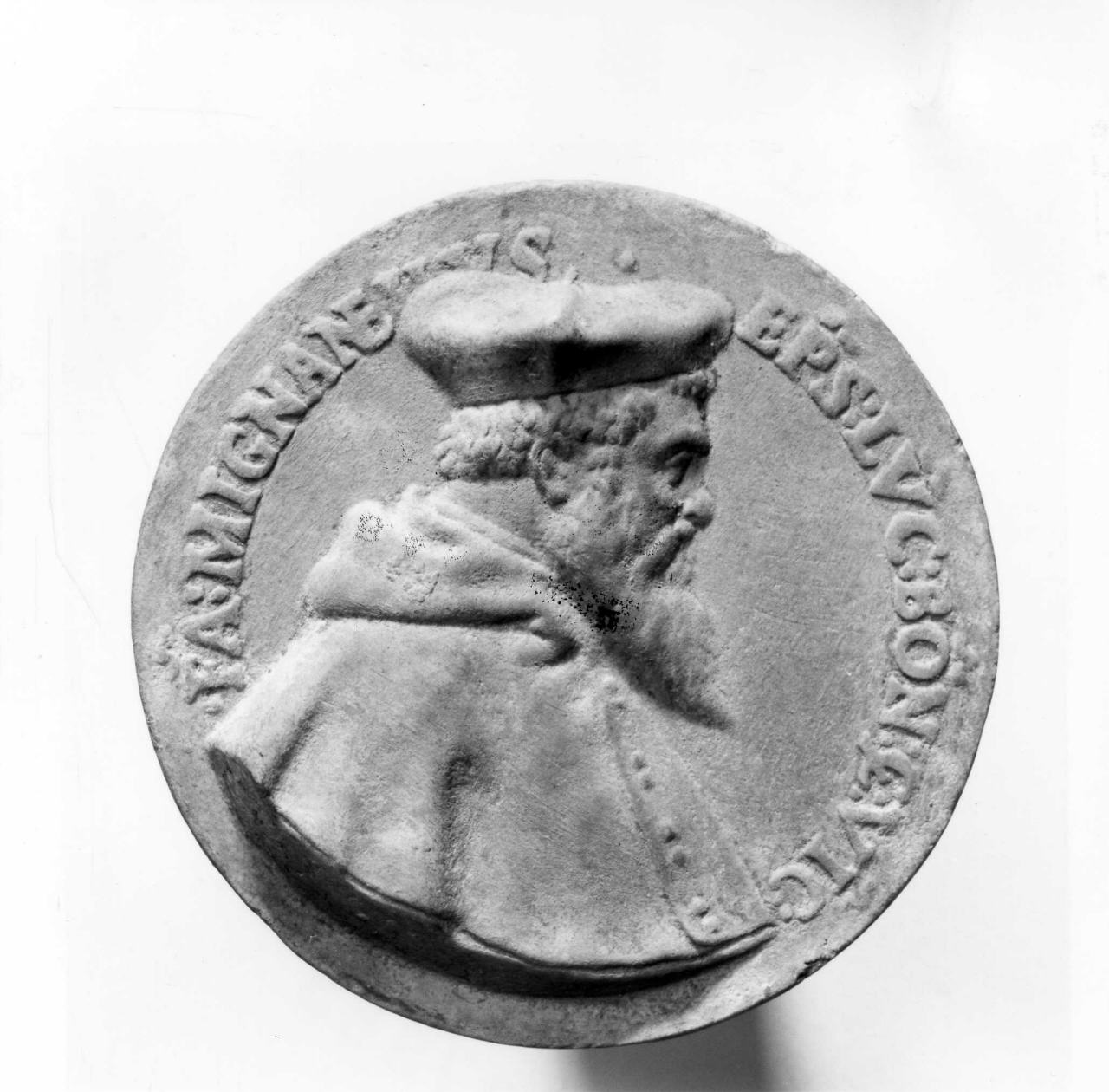 ritratto di Fabio Mignanelli (calco di medaglia) di Lelli Oronzio (bottega) (sec. XIX)