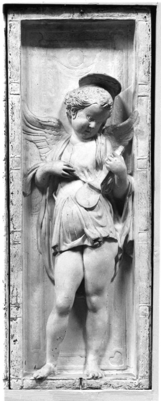 angelo musicante (calco di formella, elemento d'insieme) di Lelli Oronzio (bottega) (sec. XIX)