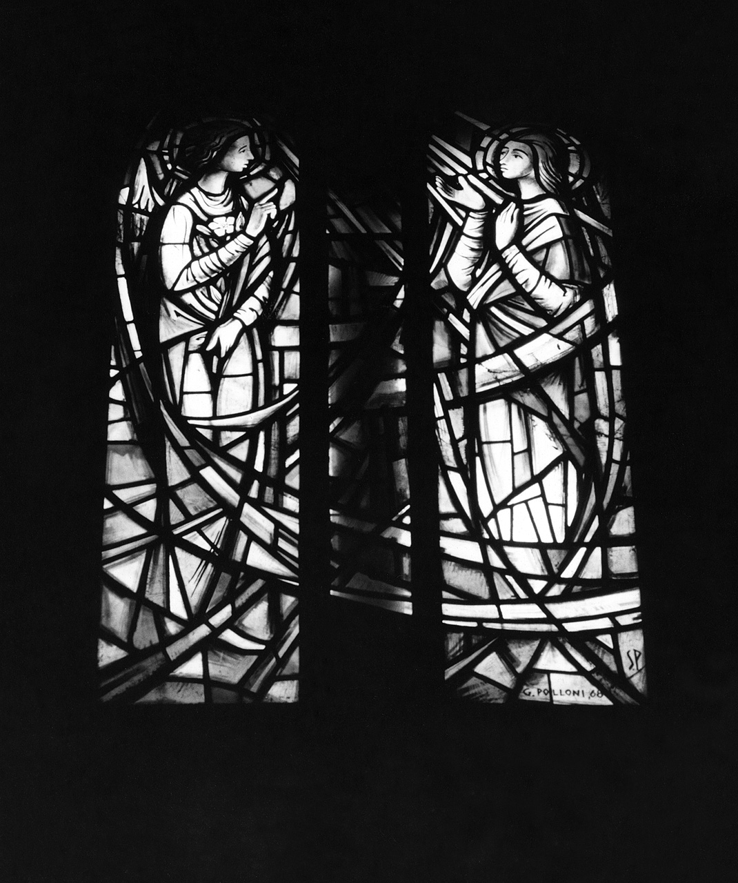 Annunciazione (vetrata) - bottega fiorentina (sec. XX)