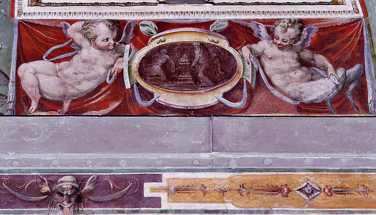 sacrificio pagano (dipinto) di Vasari Giorgio, Marchetti Marco detto Marco da Faenza (sec. XVI)