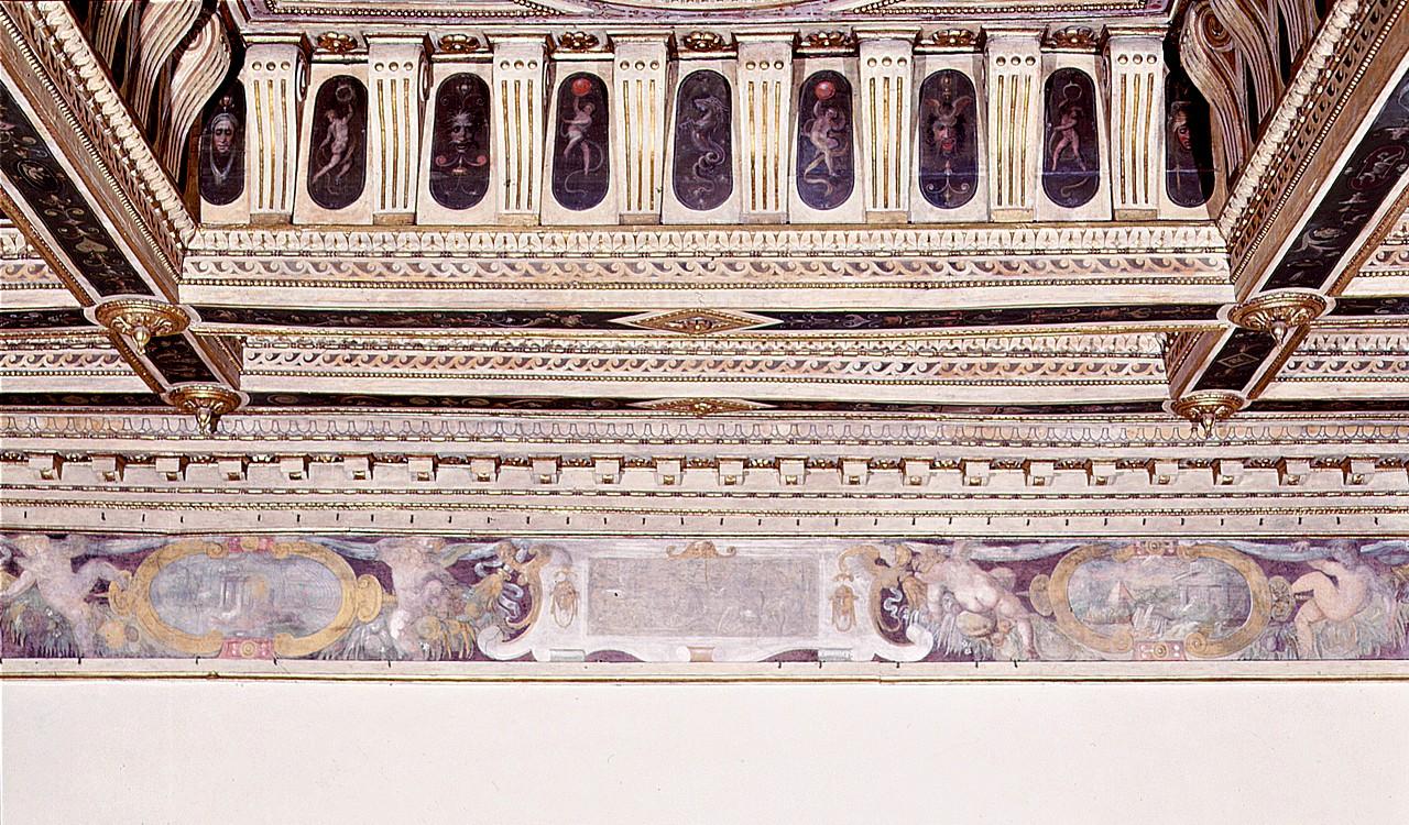 paesaggio con rovine (dipinto) di Vasari Giorgio, Van der Straet Jan detto Giovanni Stradano (sec. XVI)