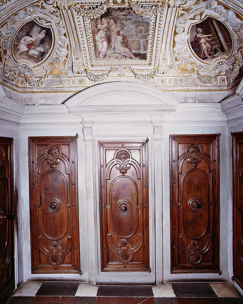 mostra di porta, serie di Simone d'Antonio del Coltrice, Bartolomeo di Jacopo, Mechini Francesco detto Covato, Vasari Giorgio (sec. XVI)