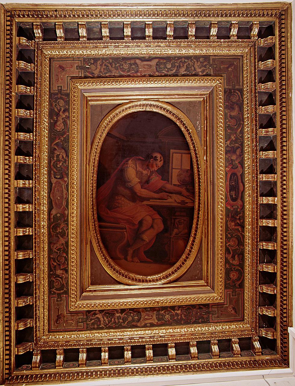 motivi decorativi a grottesche (soffitto dipinto) di Vasari Giorgio - bottega toscana (sec. XVI)
