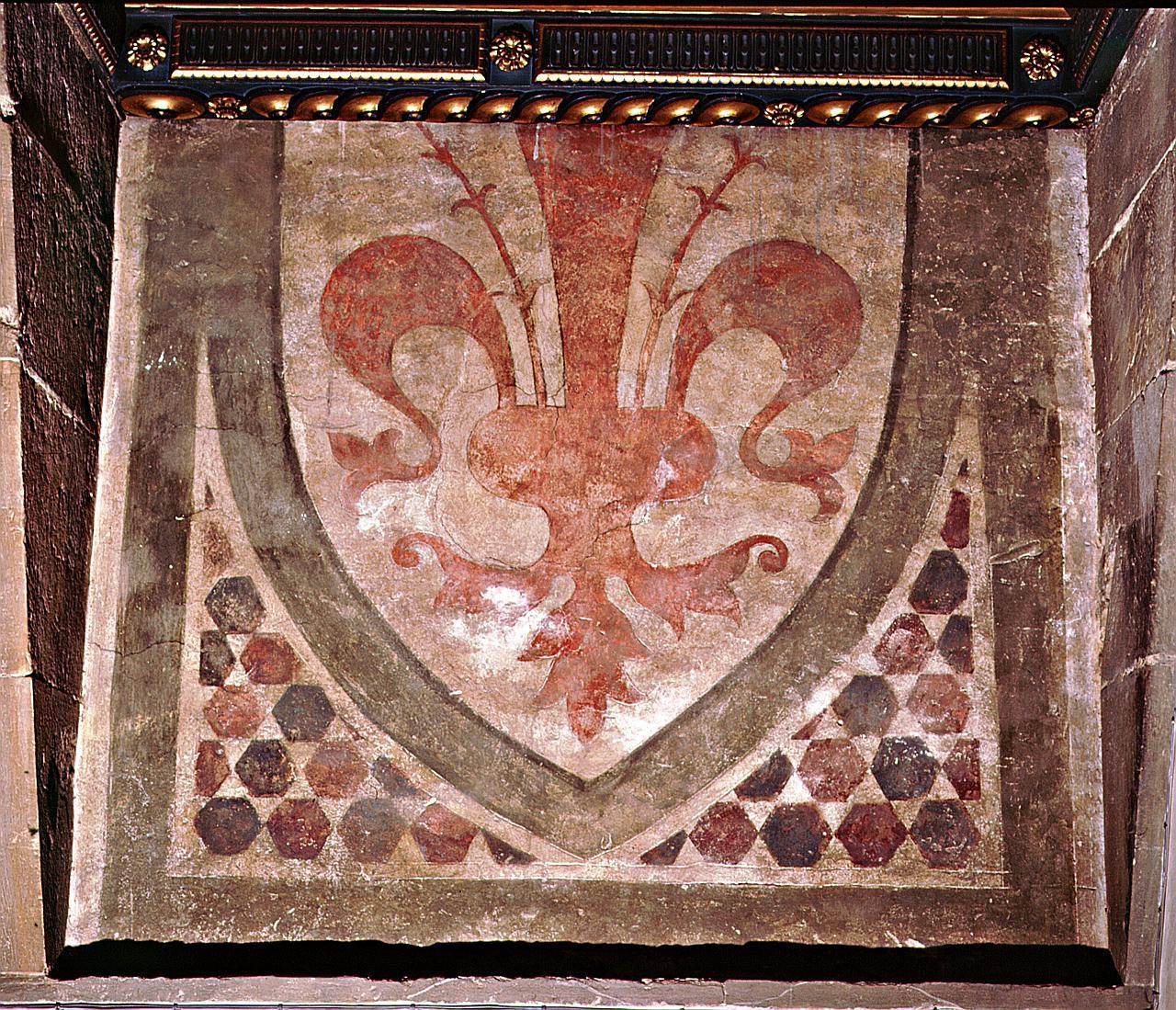 stemma della città di Firenze (dipinto) - ambito fiorentino (sec. XIV)