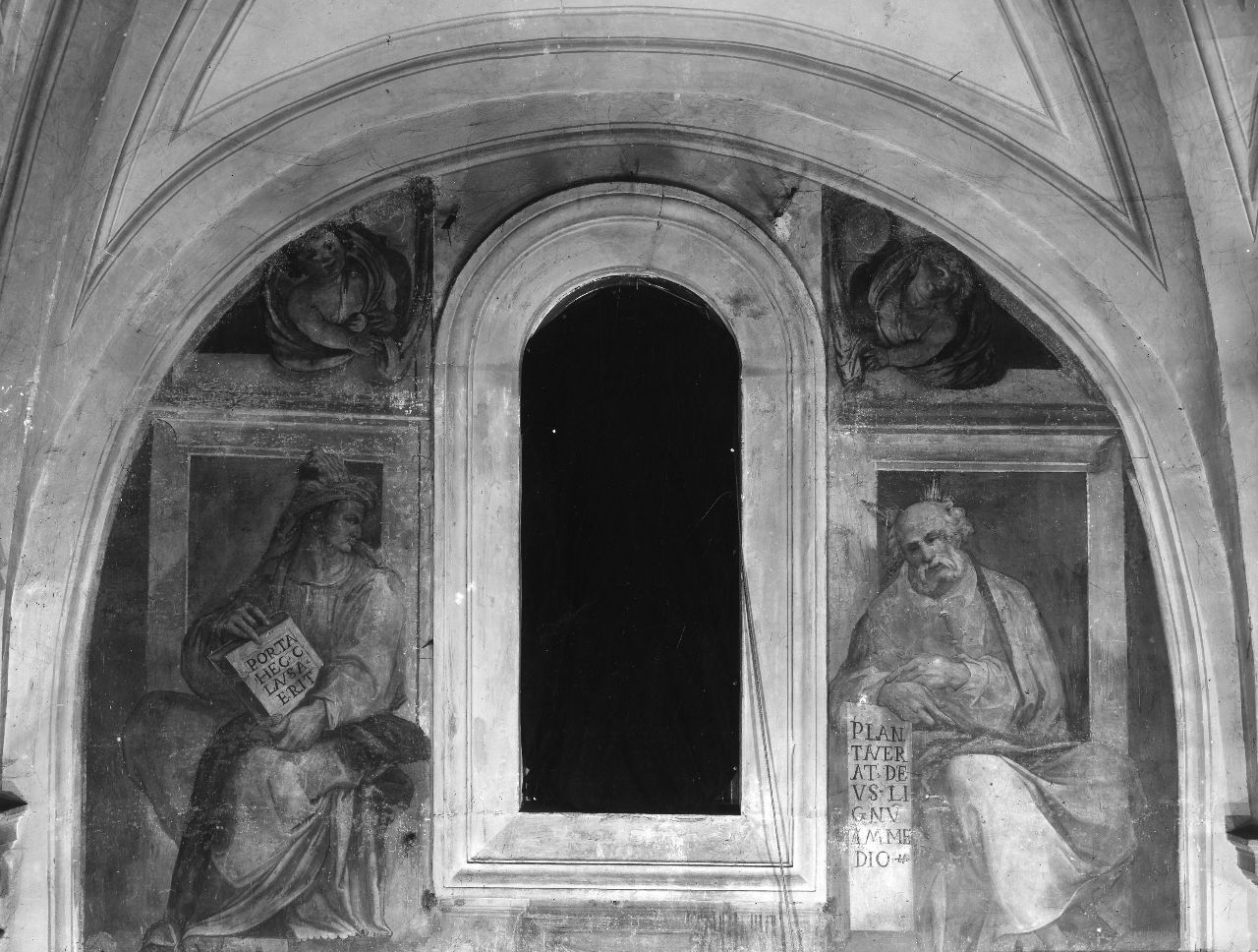 Ezechiele e Mosè (dipinto) di Barbatelli Bernardino detto Poccetti (sec. XVI)