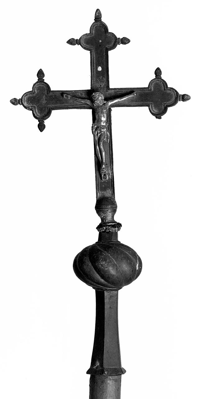 Cristo crocifisso (croce processionale) - bottega toscana (sec. XVII)