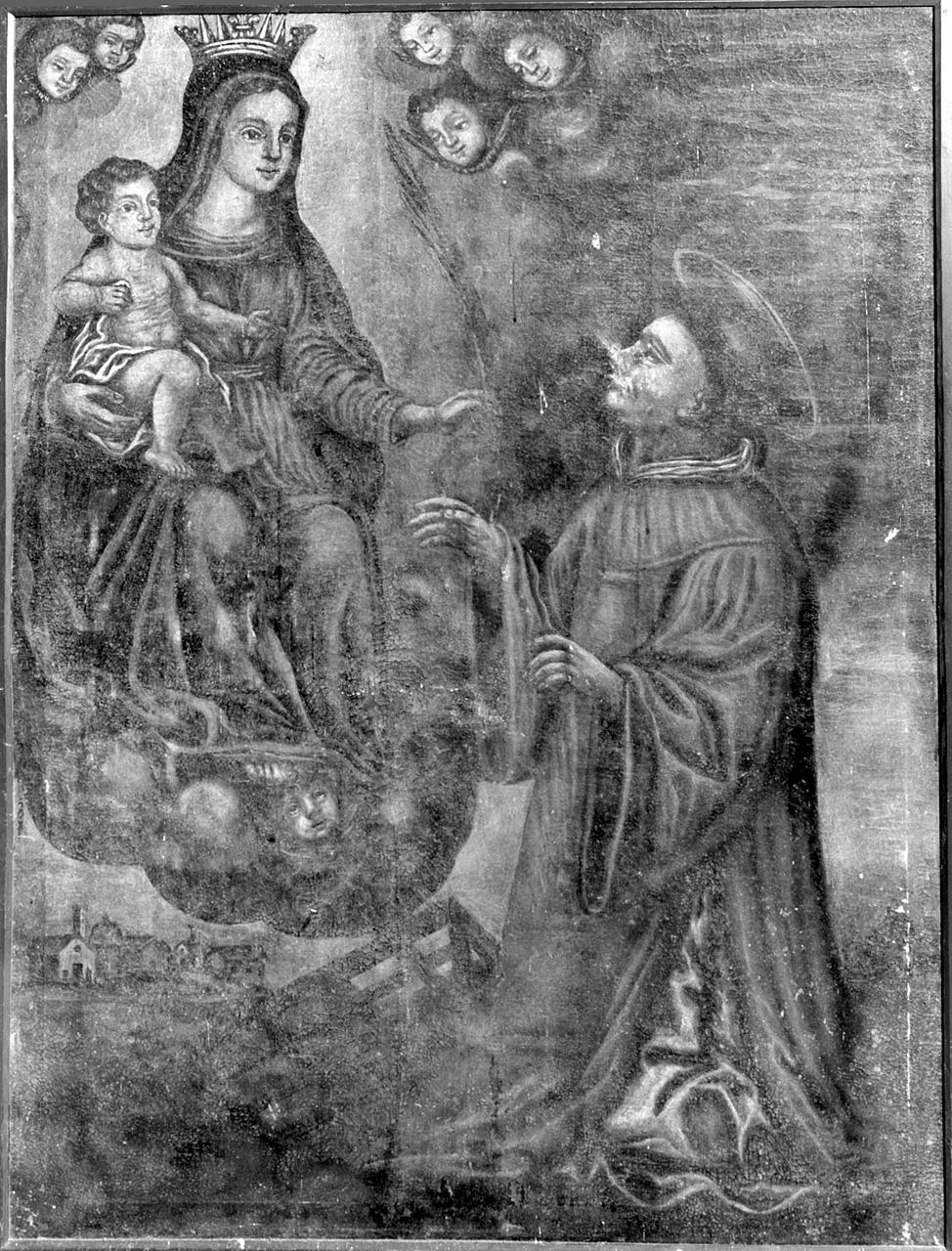 apparizione della Madonna (dipinto) - ambito toscano (sec. XVII)