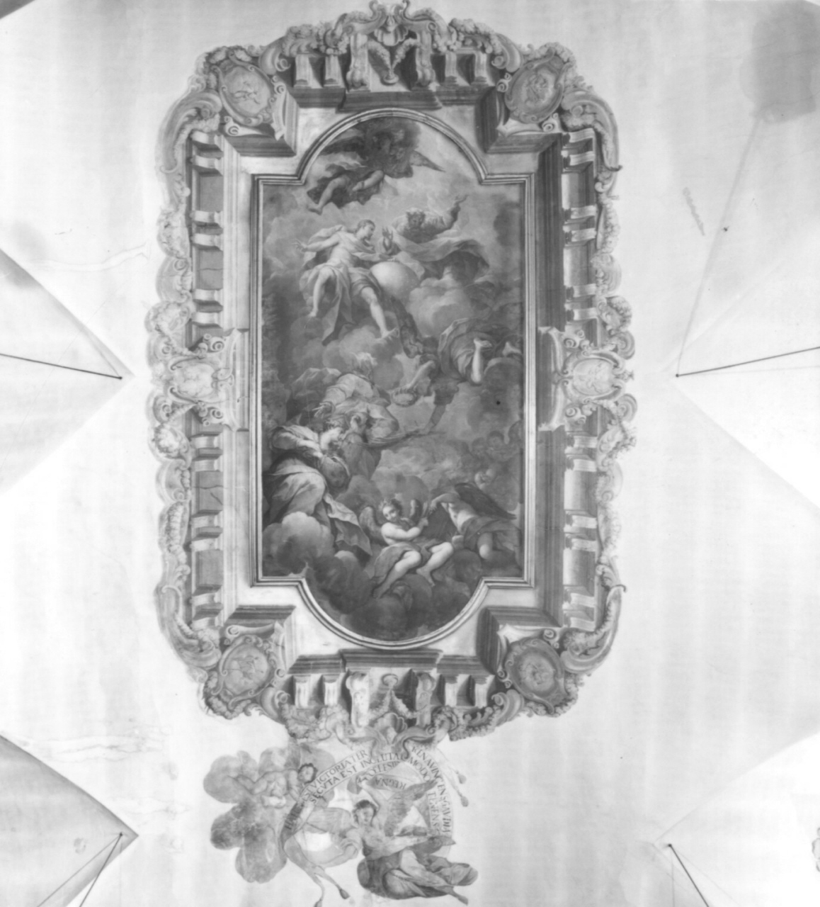 Santa Vittoria presentata dalla Madonna alla Trinità (dipinto) di Nasini Giuseppe Nicola (sec. XVII)