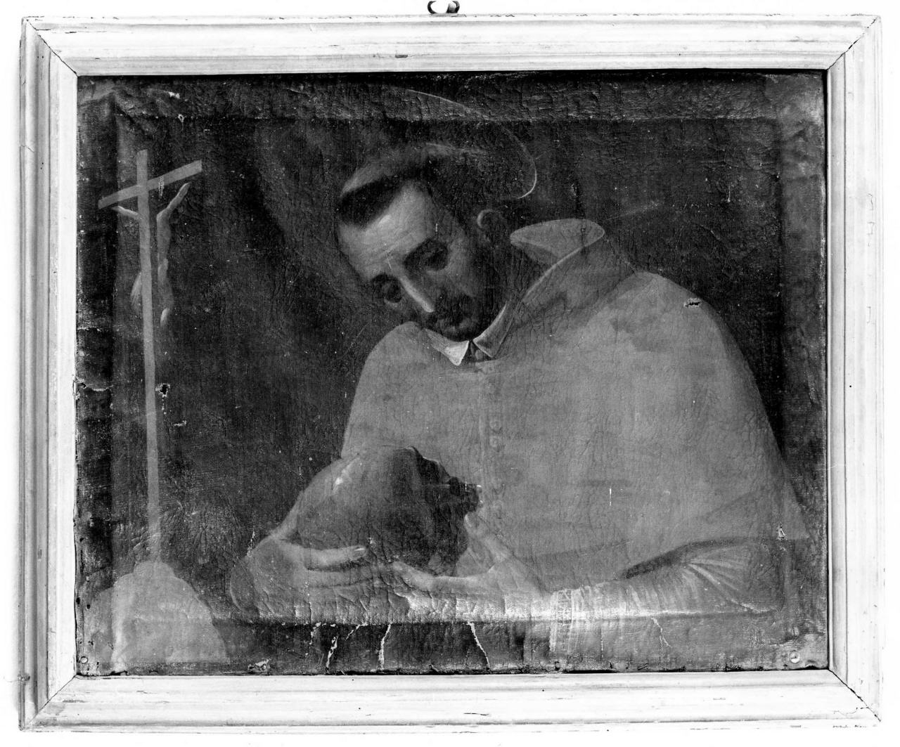 San Carlo Borromeo in meditazione (dipinto) - ambito fiorentino (seconda metà sec. XVII)