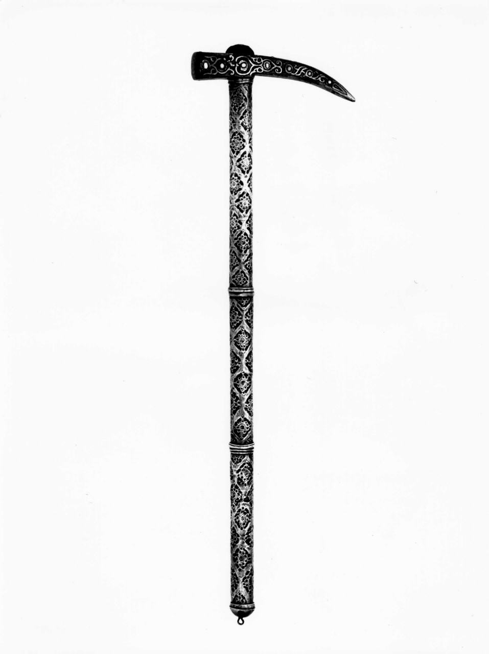 motivo decorativo floreale (martello d'arme - kulunk) - manifattura ottomana (?) (secc. XVII/ XVIII)
